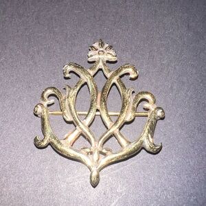 Elegant Silver Brooch